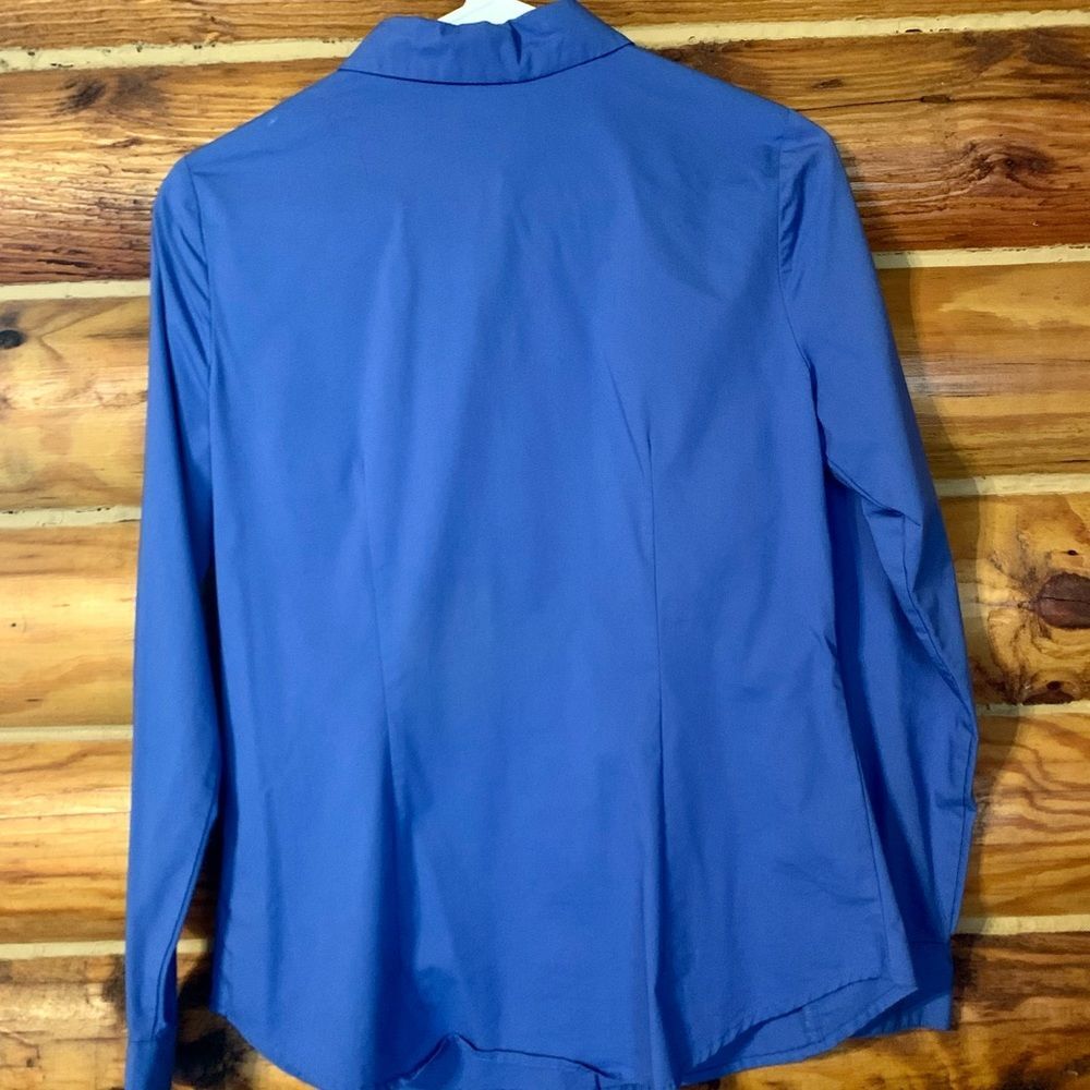 Worthington Blue Button Down Dress Shirt Size 4 - Picture 4 of 6